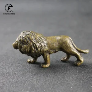 Chinese Lion Statue Bronze Foo Dog Miniature
