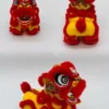 Chinese Lion Dance Plush Car Ornament