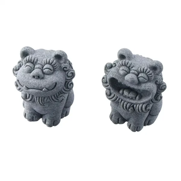 Chinese Foo Dog Guardian Lion Statue Pair