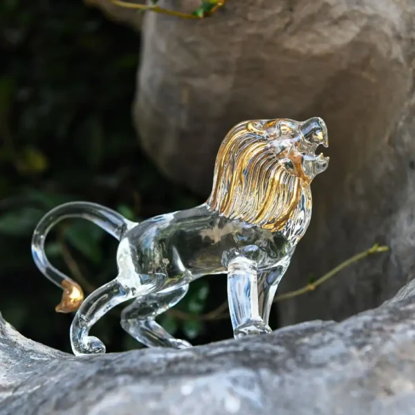 Crystal Animal Figurines Lion Elephant Frog Sculpture