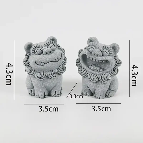 Chinese Foo Dog Guardian Lion Statue Pair