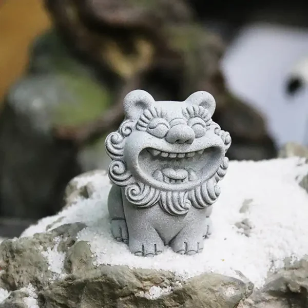 Chinese Foo Dog Guardian Lion Statue Pair