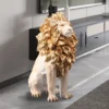 Large Golden Lion Statue Resin Floor Sculpture