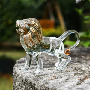 Crystal Animal Figurines Lion Elephant Frog Sculpture