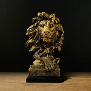 Resin Lion Ornament Animal Sculpture Home Decoration