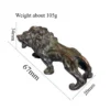 Antique Bronze Lion Miniature Statue Tea Pet
