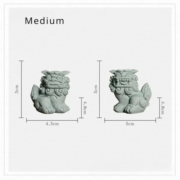 Chinese Foo Dog Guardian Lion Statue Pair