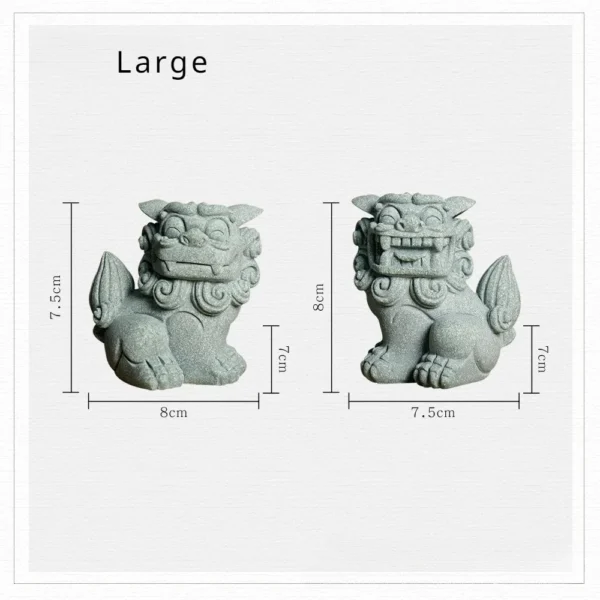 Chinese Foo Dog Guardian Lion Statue Pair