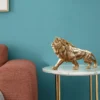 Golden Resin Lion King Desktop Decoration