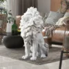 Large Golden Lion Statue Resin Floor Sculpture
